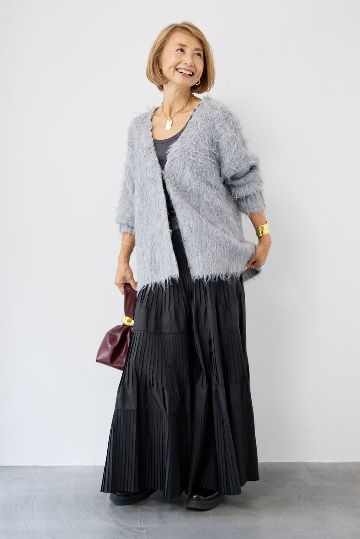 プリーツティアードスカート