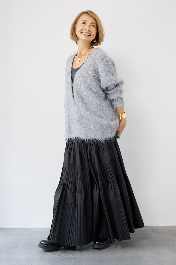 プリーツティアードスカート