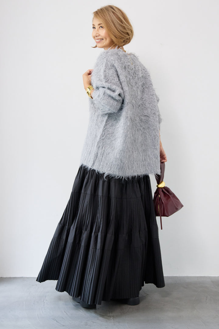 プリーツティアードスカート