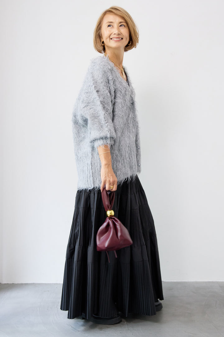 プリーツティアードスカート