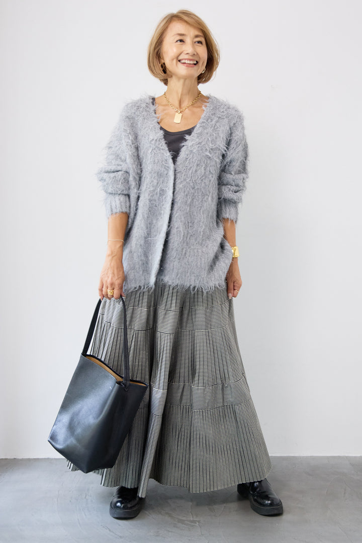 プリーツティアードスカート