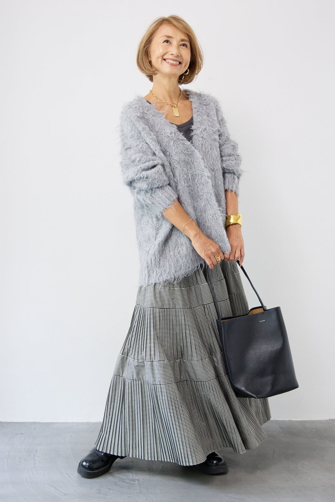 プリーツティアードスカート