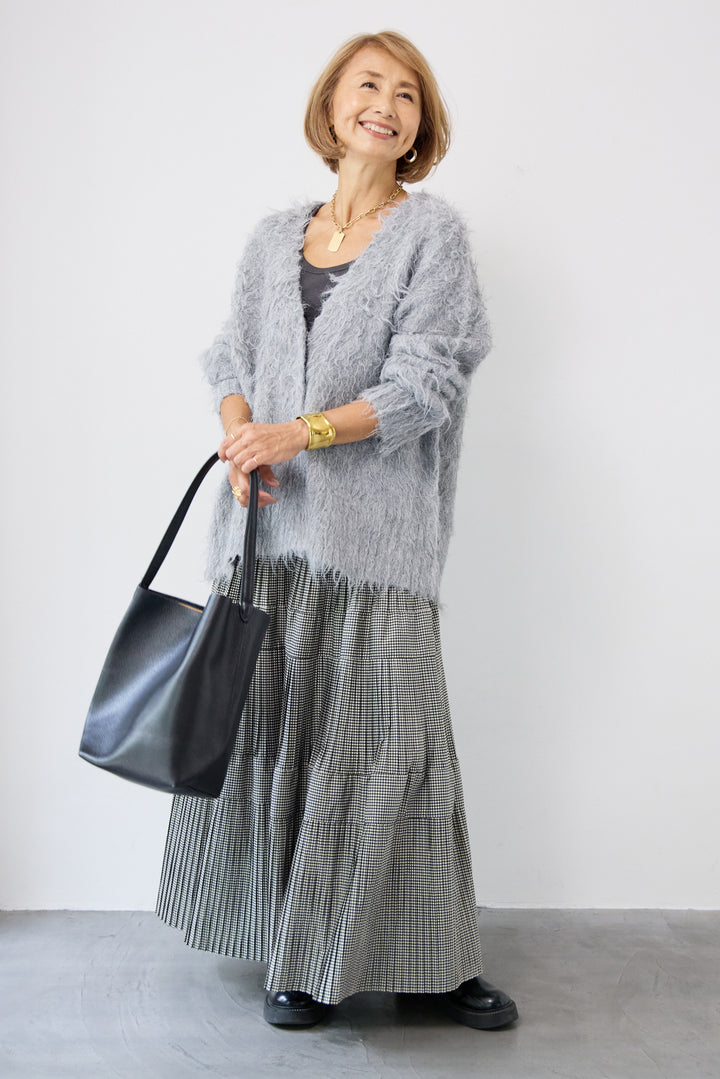 プリーツティアードスカート