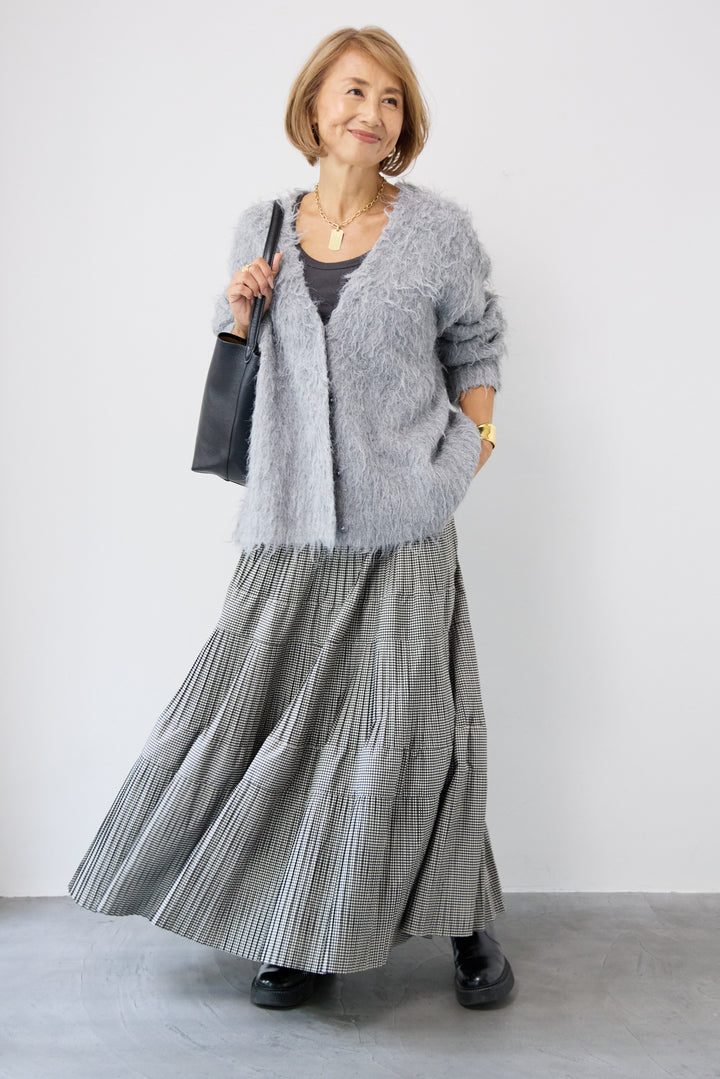 プリーツティアードスカート