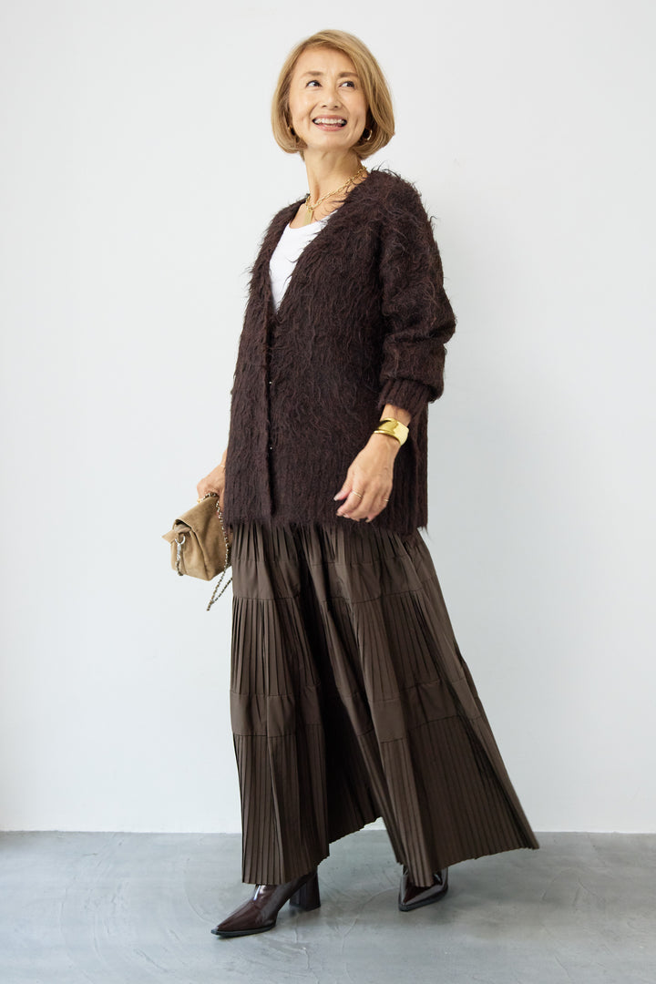 プリーツティアードスカート