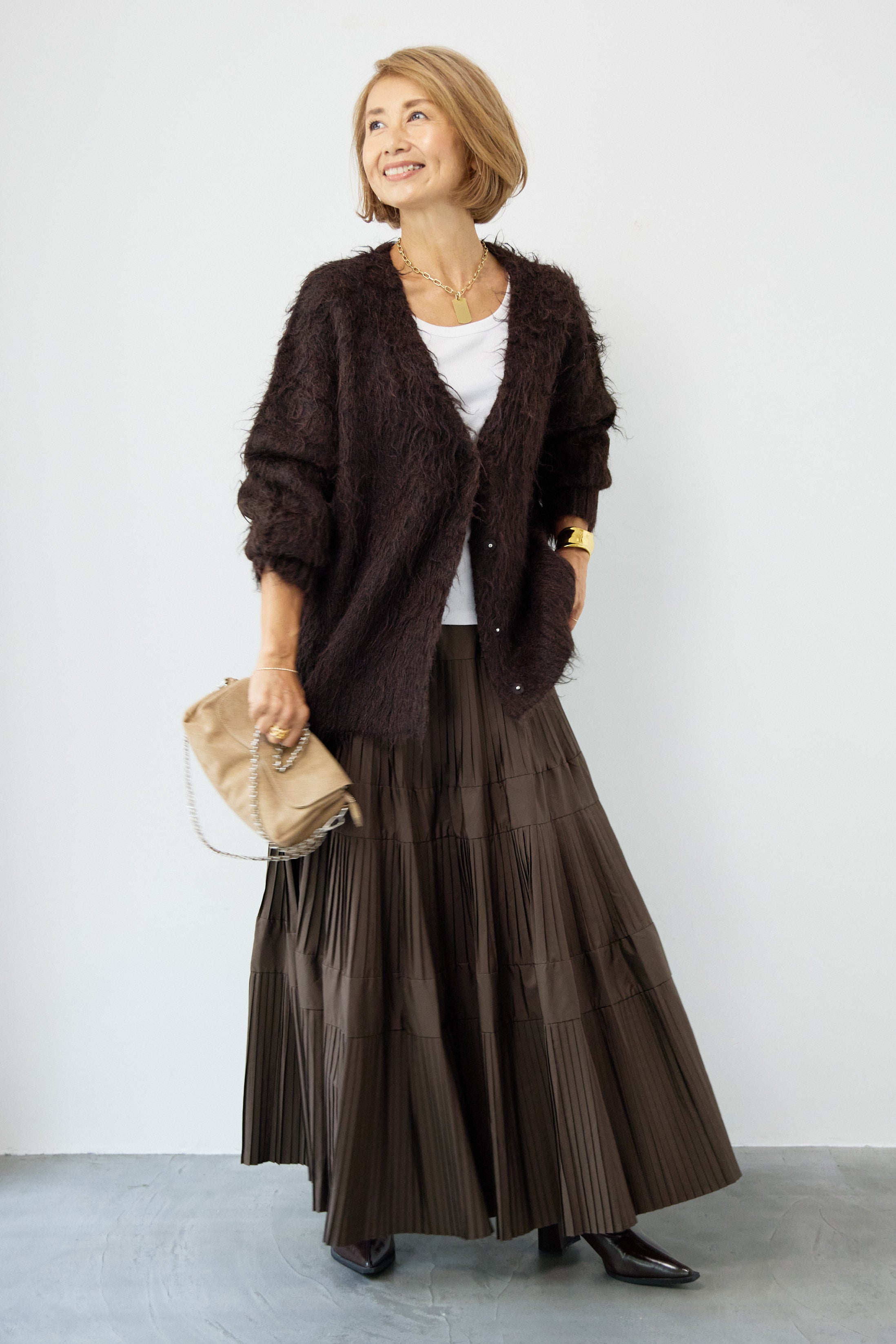 PLUS OTO.HA.×REIKO ABE カップ付きキャミソールワンピース PLUS OTO.HA.×REIKO ABE カップ付きキャミソールワンピース