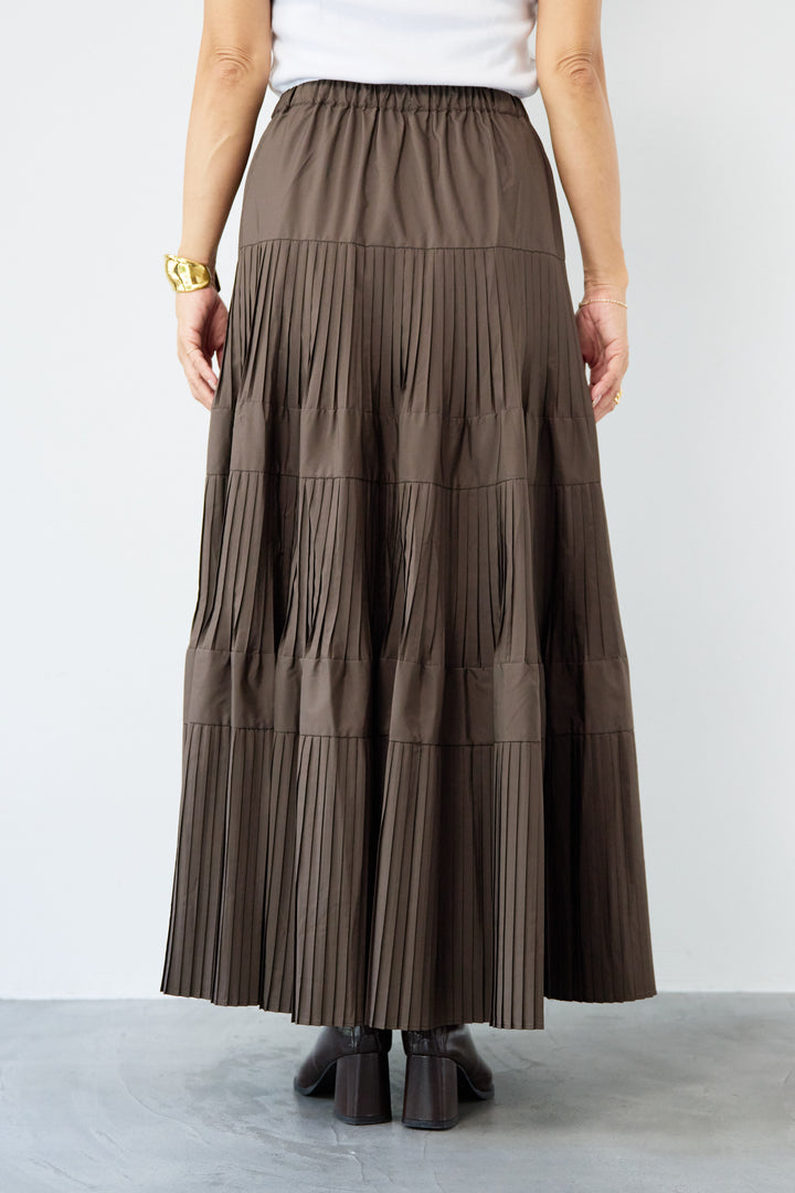 プリーツティアードスカート