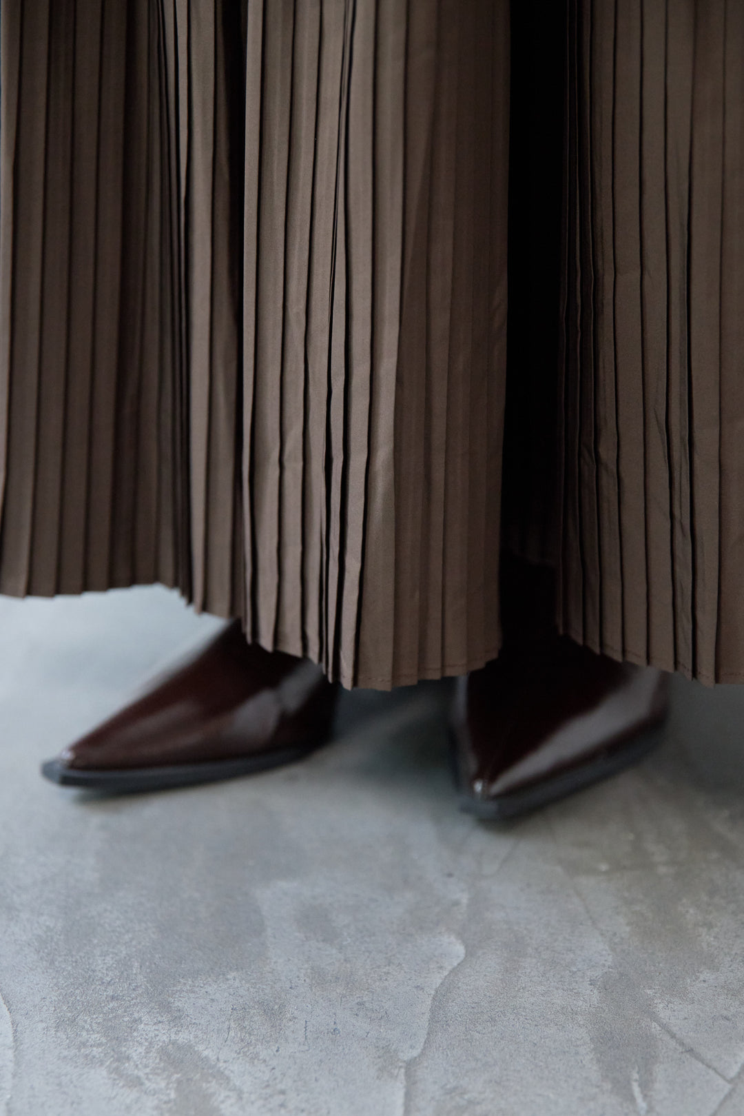 プリーツティアードスカート