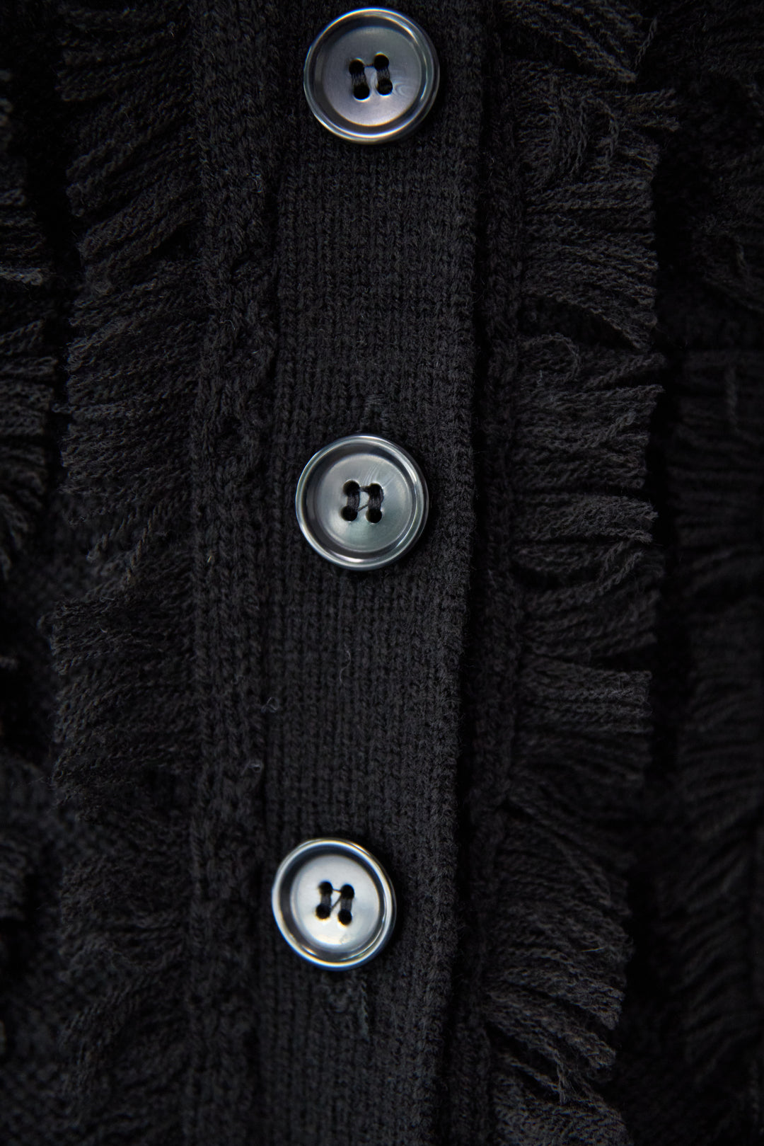 ニットフリンジカーディガン