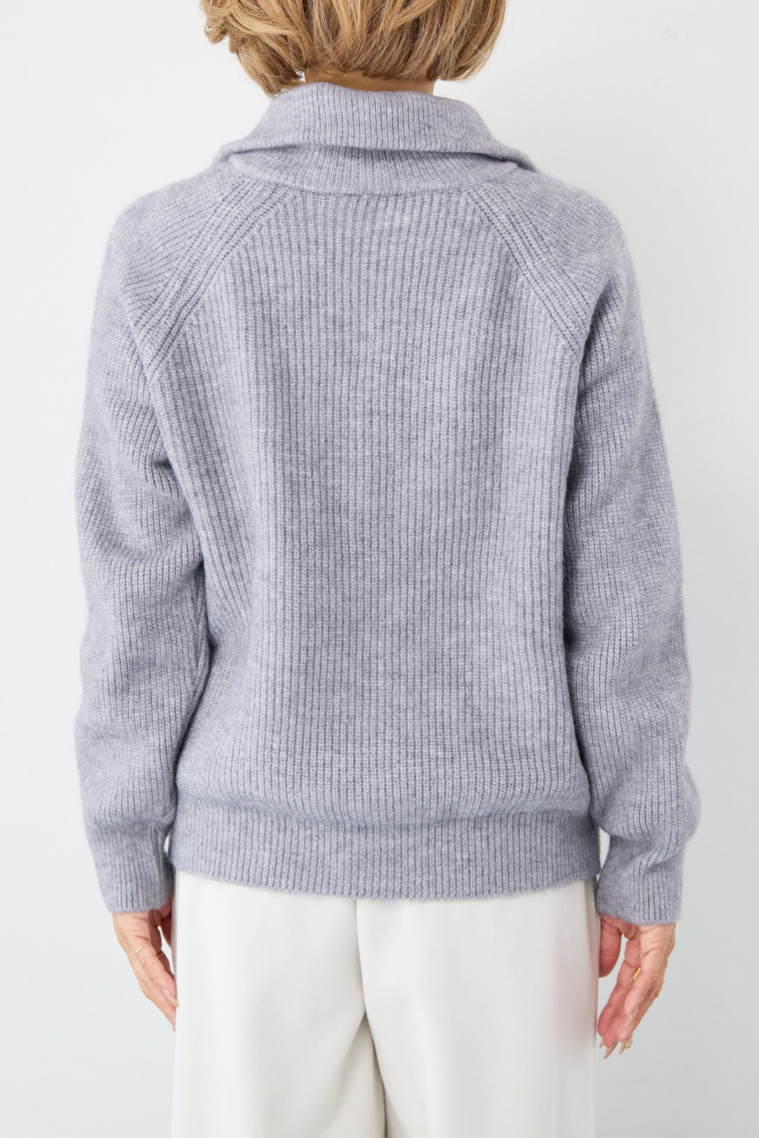 ジップアップニットカーディガン