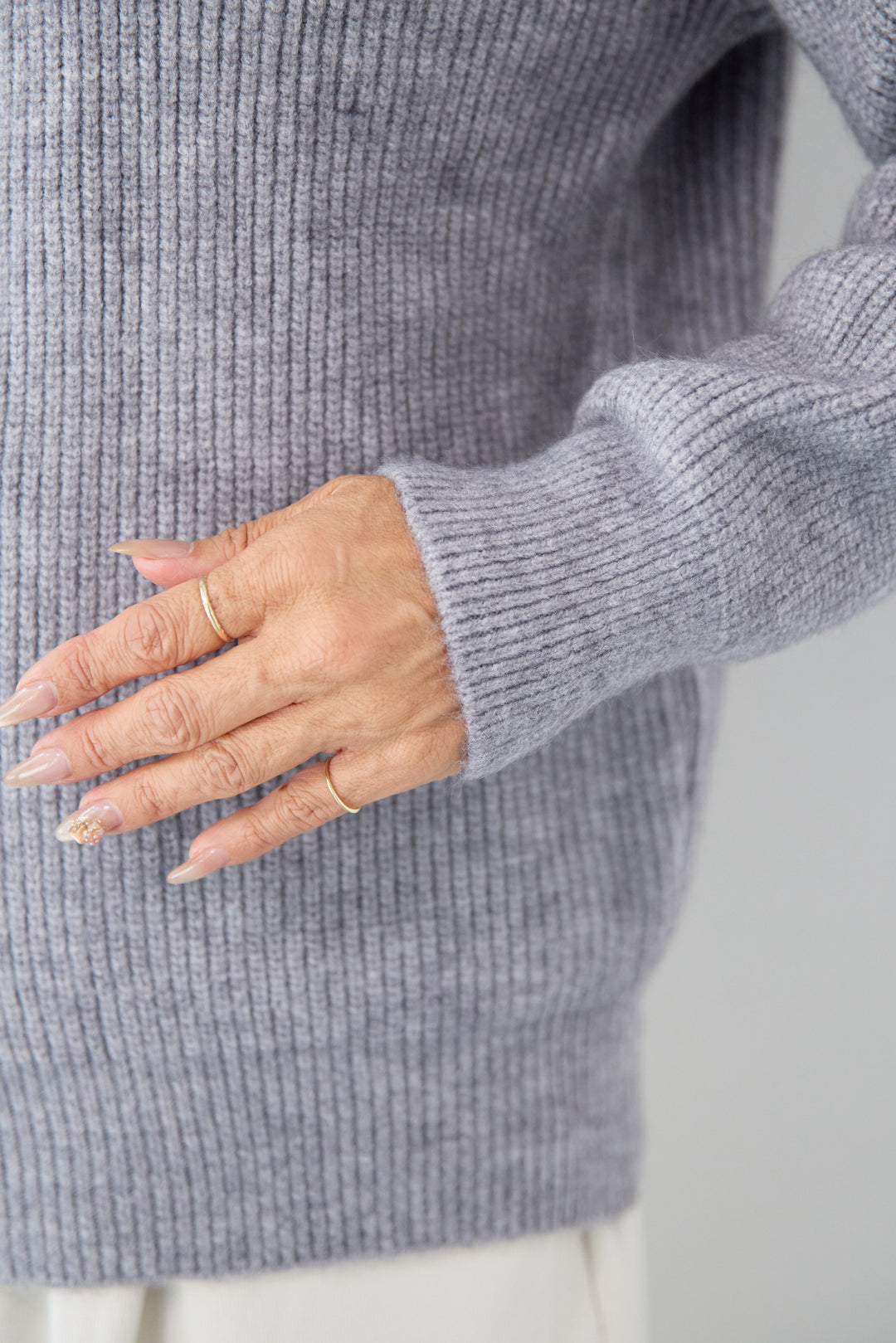 ジップアップニットカーディガン