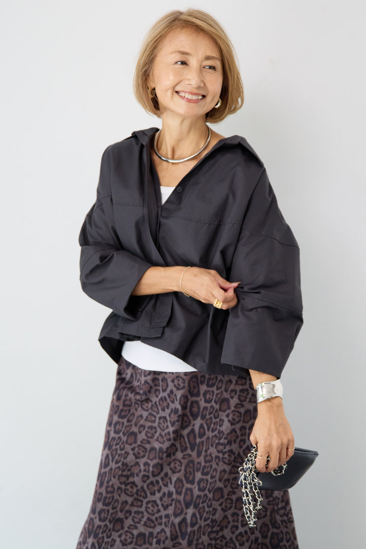 バックコクーンショートシャツ