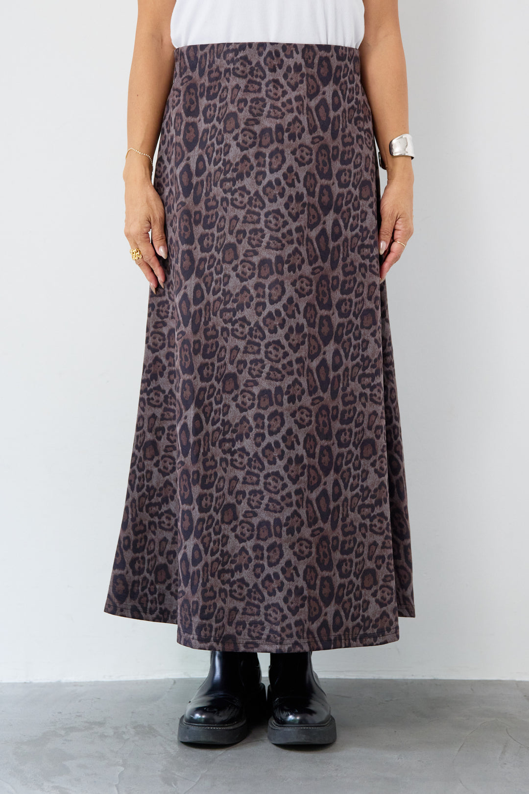 レオパードフレアスカート