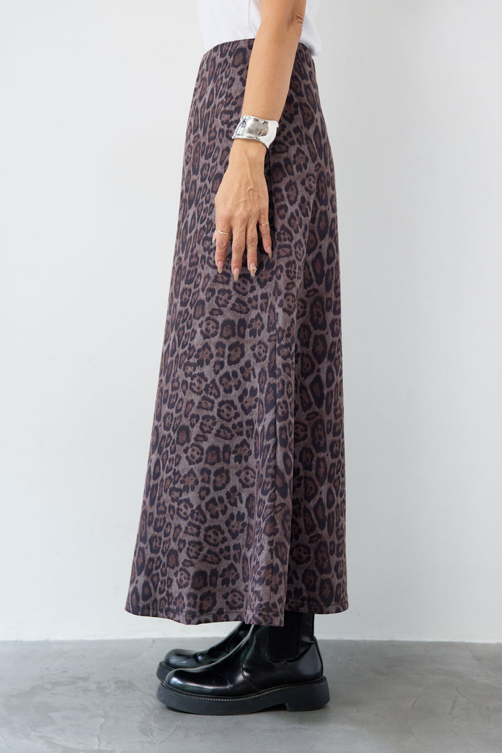 レオパードフレアスカート