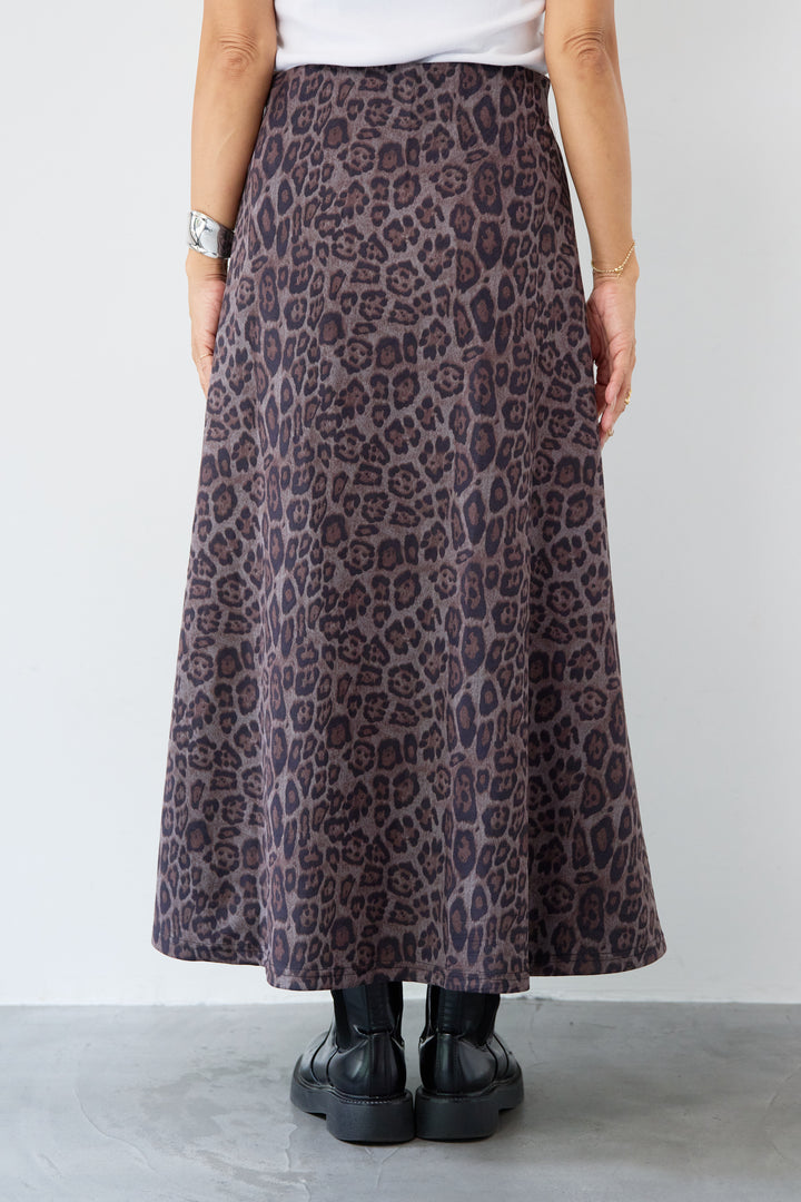 レオパードフレアスカート