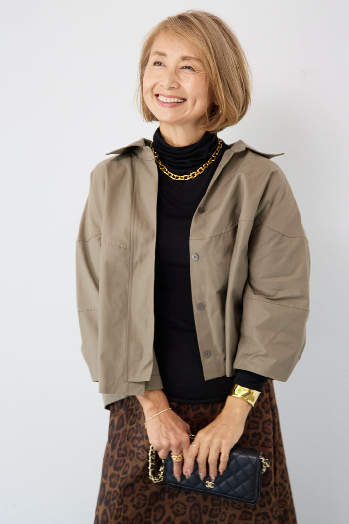 バックコクーンショートシャツ