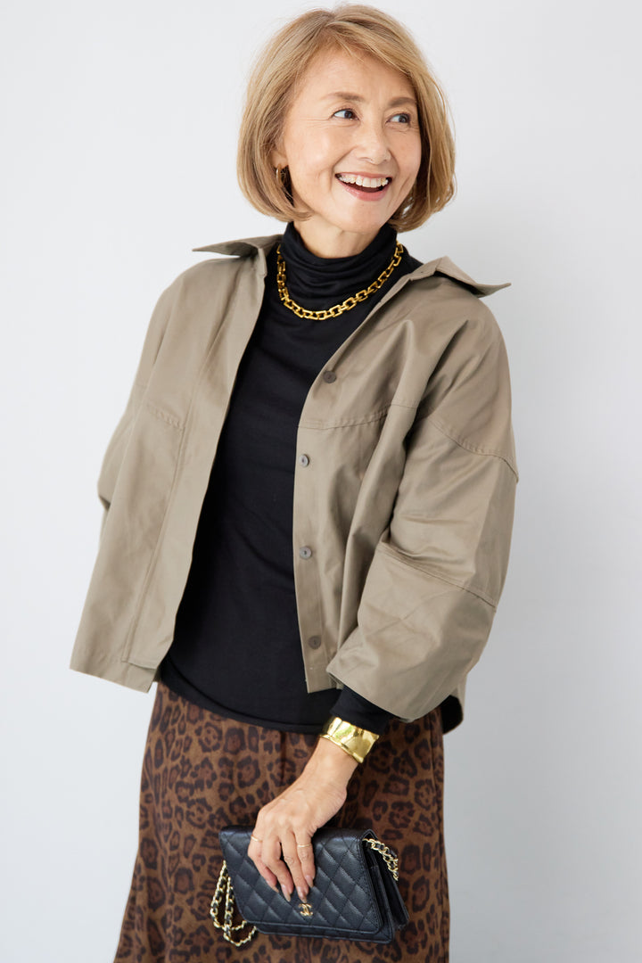 バックコクーンショートシャツ