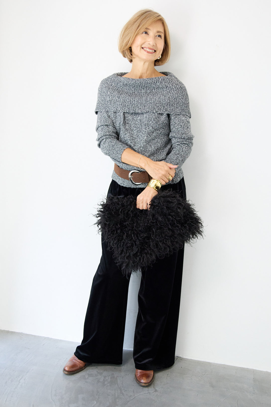 ベロアイージーパンツ