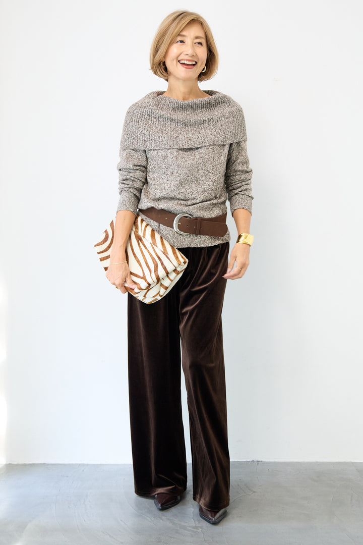 ベロアイージーパンツ