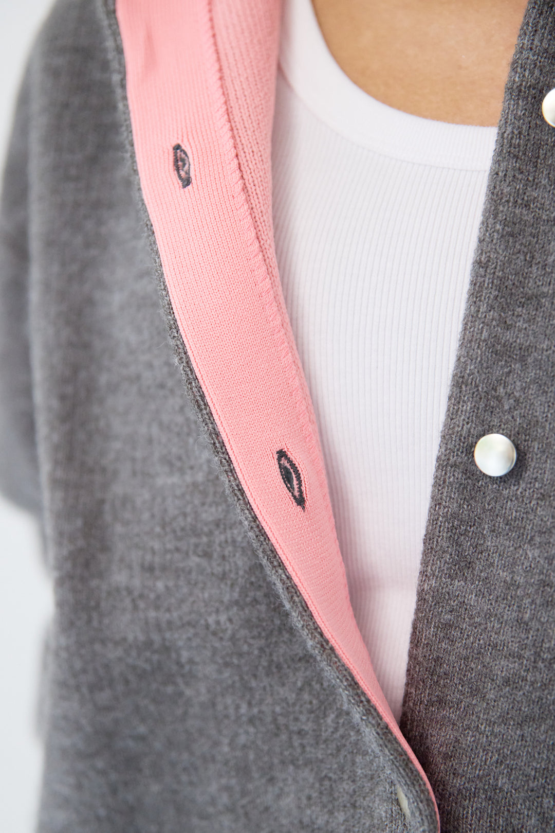 ダブルフェイスニットカーディガン