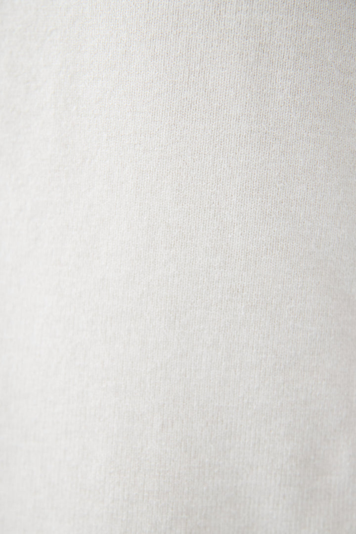 【防静電気】配色ラインやわもちニットクルーネックワンピース