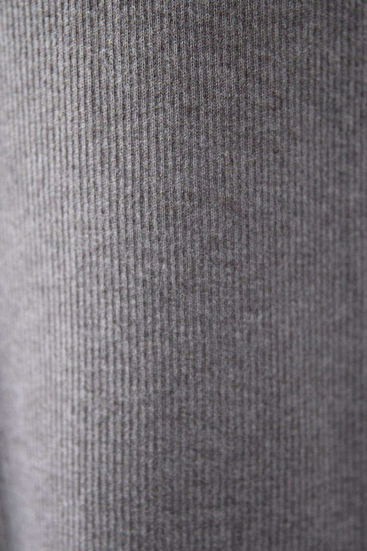 配色ジップニットワンピース