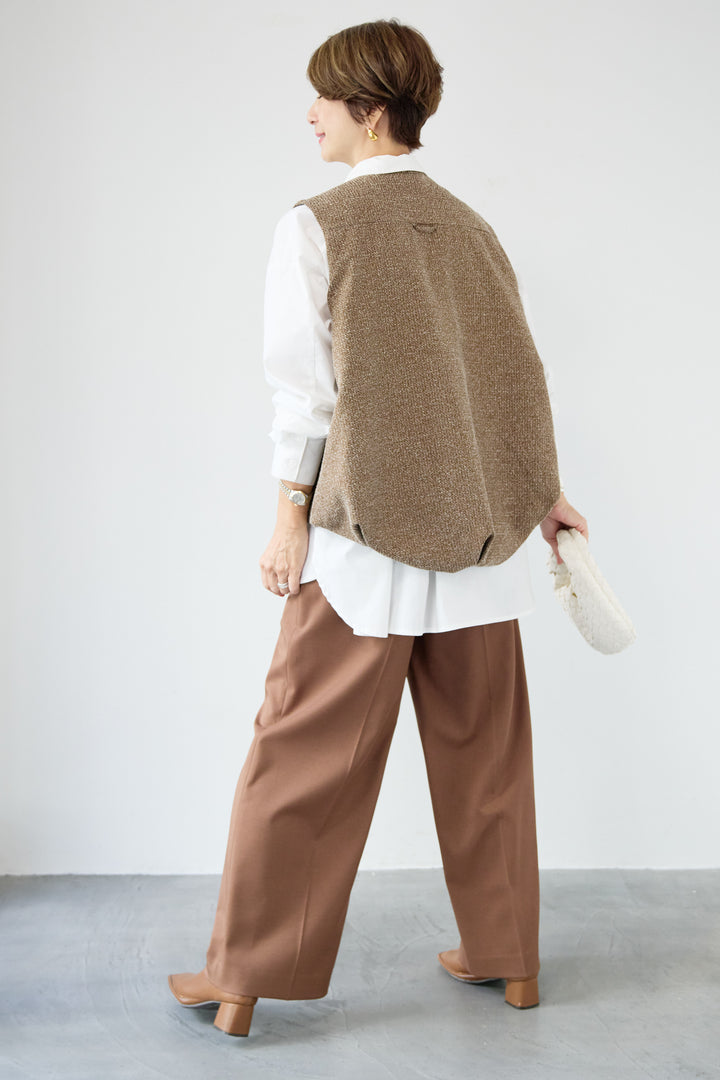 ツイードバルーンベスト