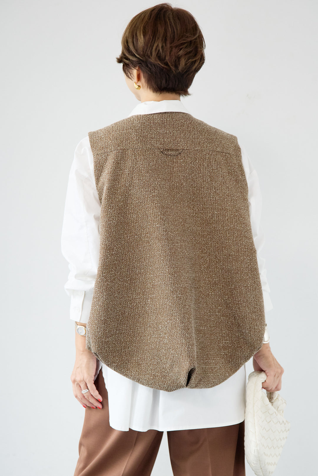 ツイードバルーンベスト