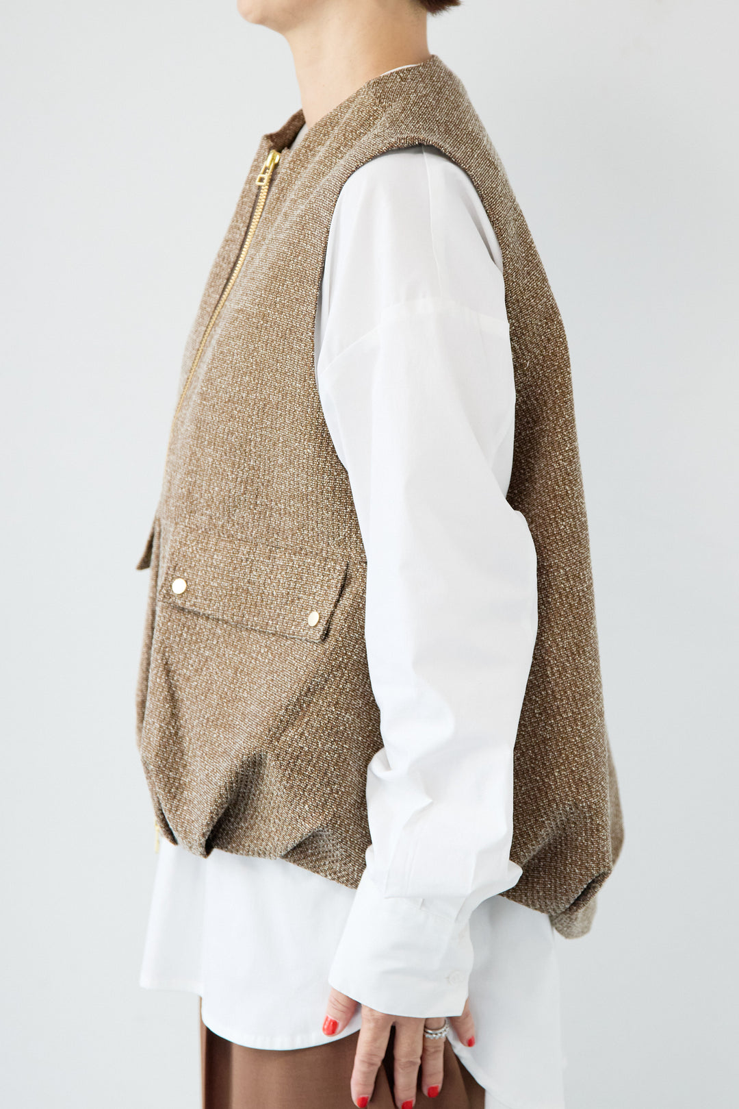 ツイードバルーンベスト