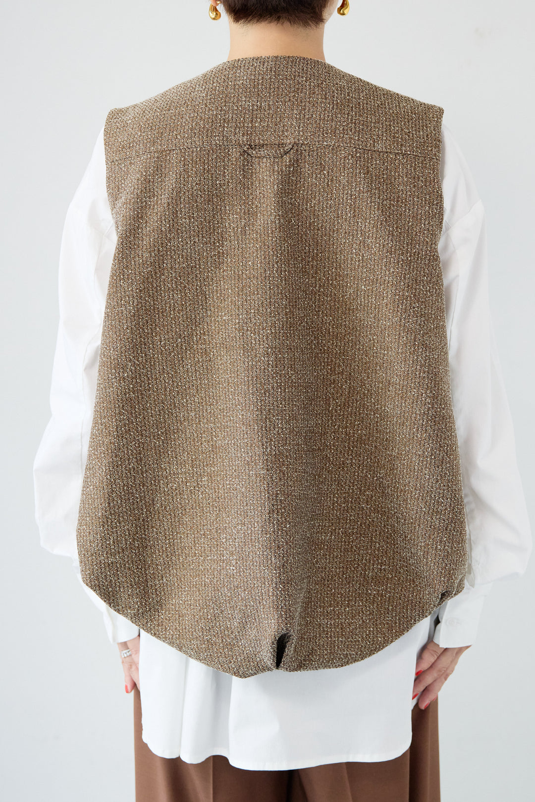 ツイードバルーンベスト