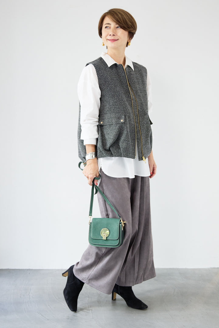 ツイードバルーンベスト