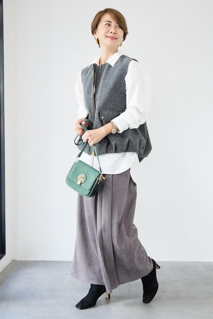 ツイードバルーンベスト