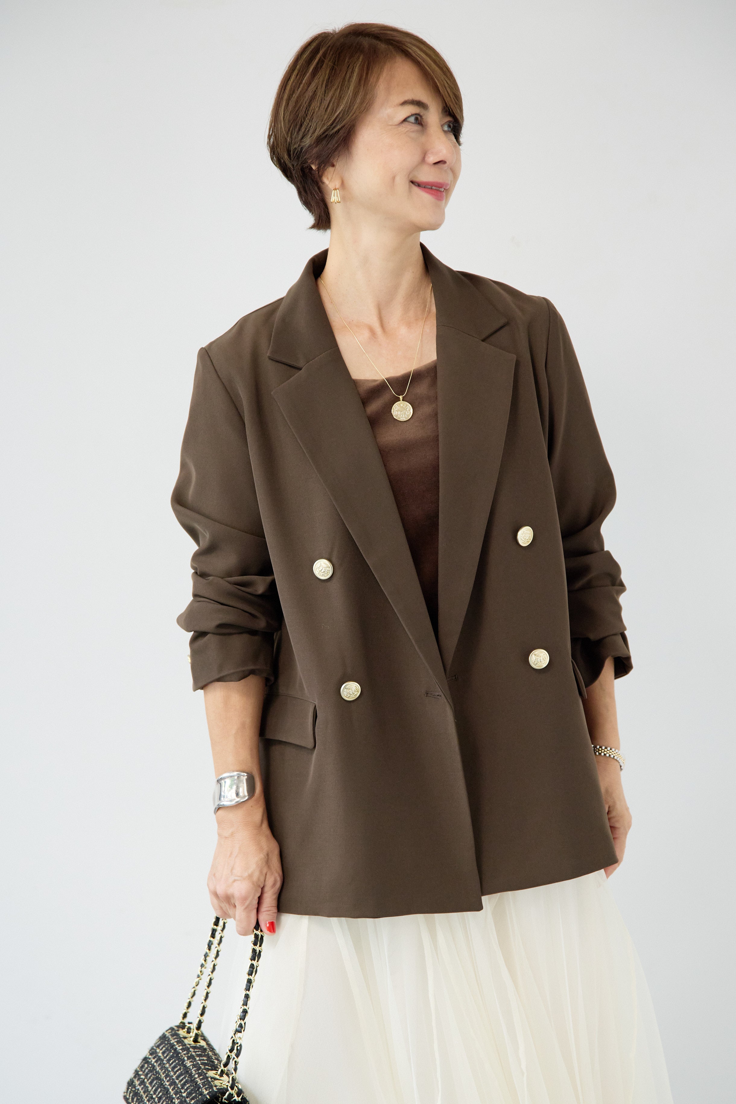 金ボタンテーラードジャケット – plusotoha