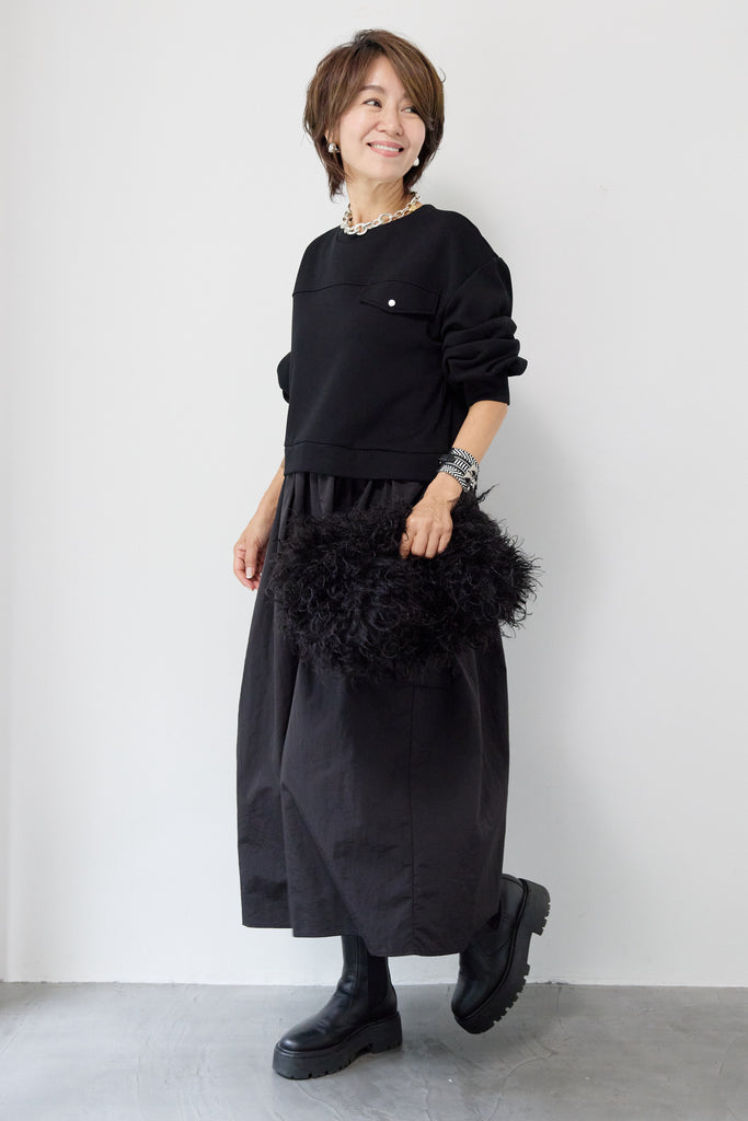 値下げ zucca 2025年コレクション プリーツドッキングワンピース zucca 2025年コレクション プリーツドッキングワンピース