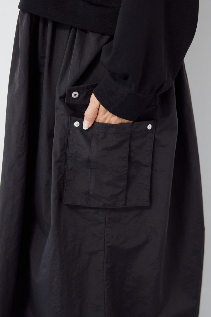 異素材ドッキングワンピース