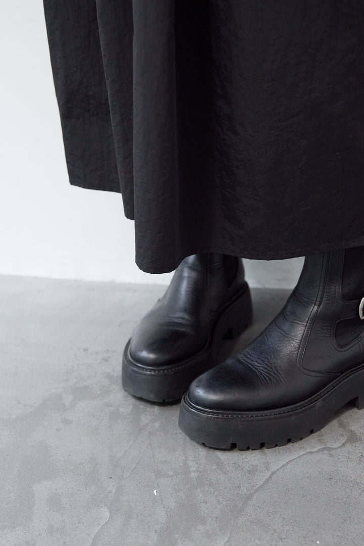 異素材ドッキングワンピース