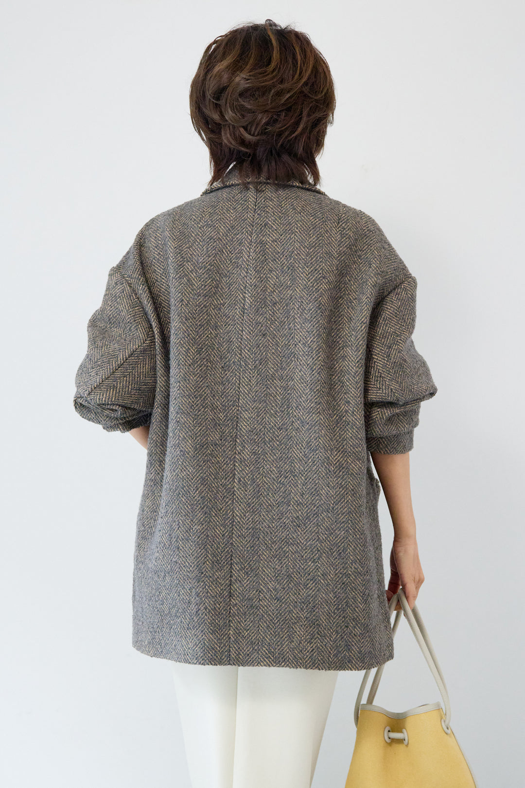 ヘリンボーンジャケットコート