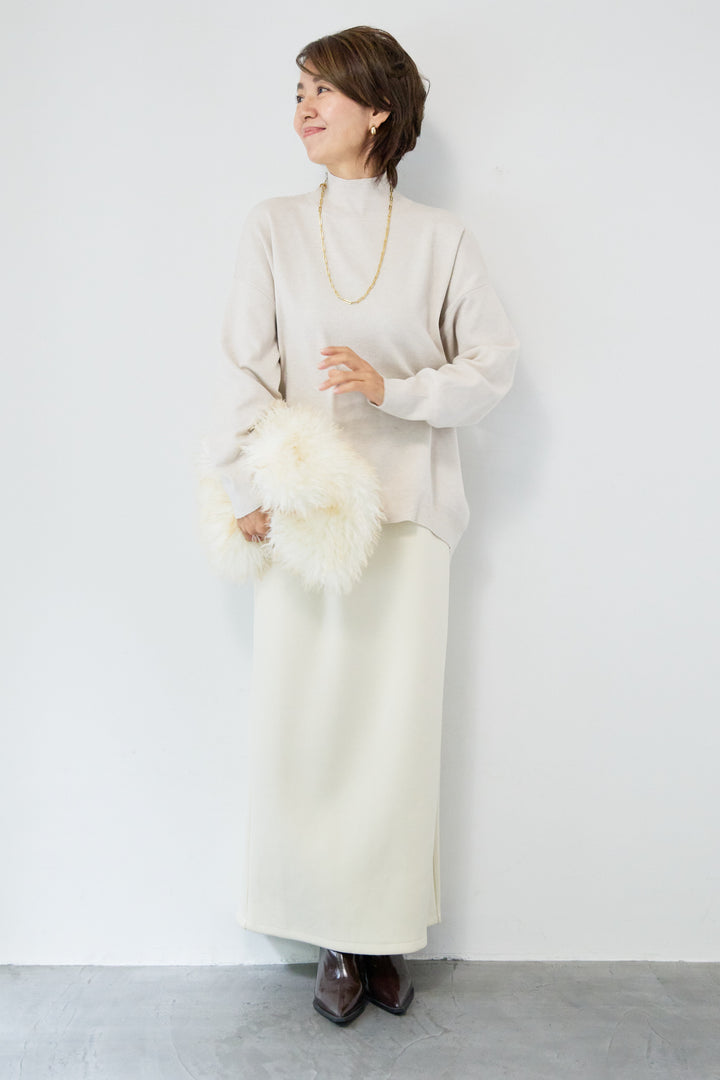 【防静電気】ハイネックやわもちニット