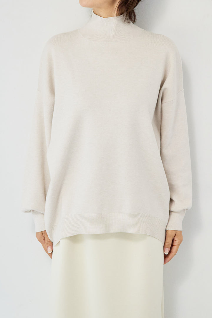 【防静電気】ハイネックやわもちニット