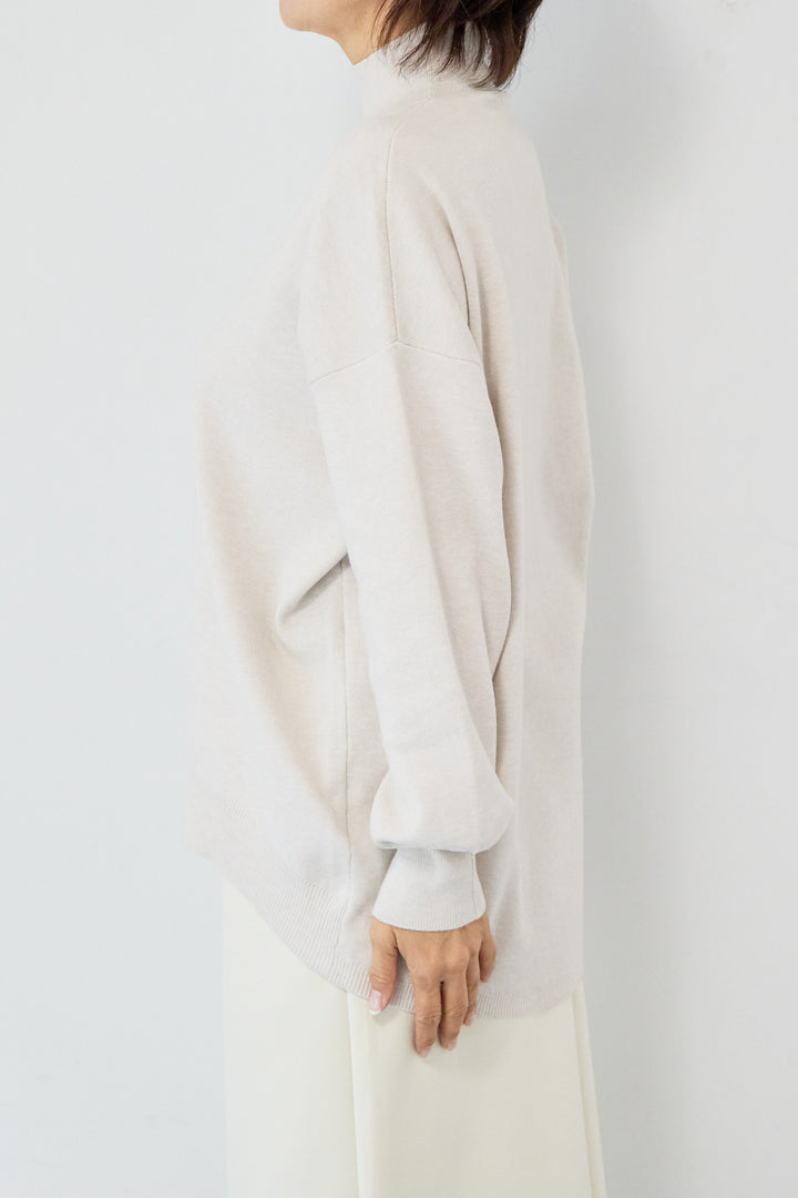 【防静電気】ハイネックやわもちニット