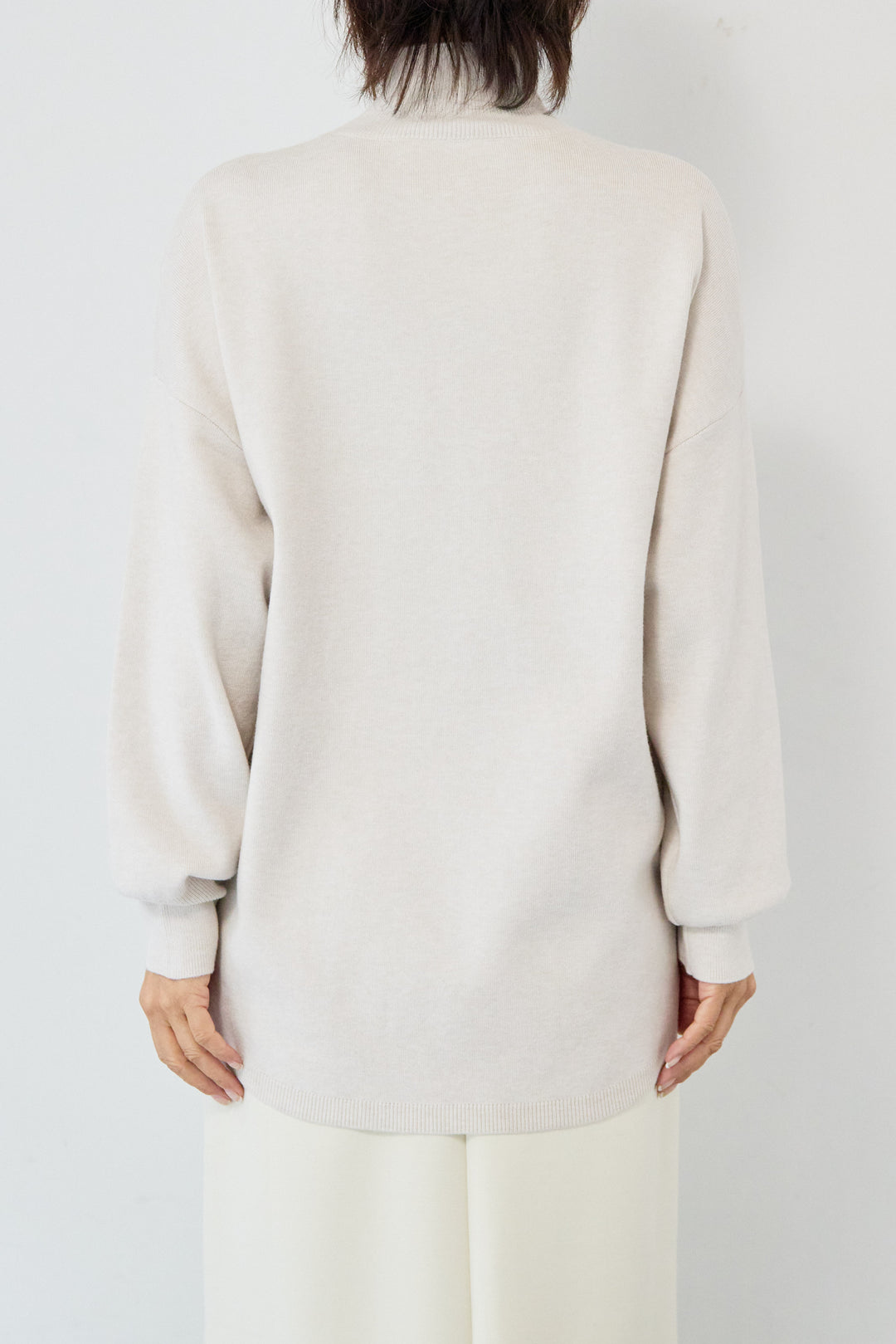 【防静電気】ハイネックやわもちニット