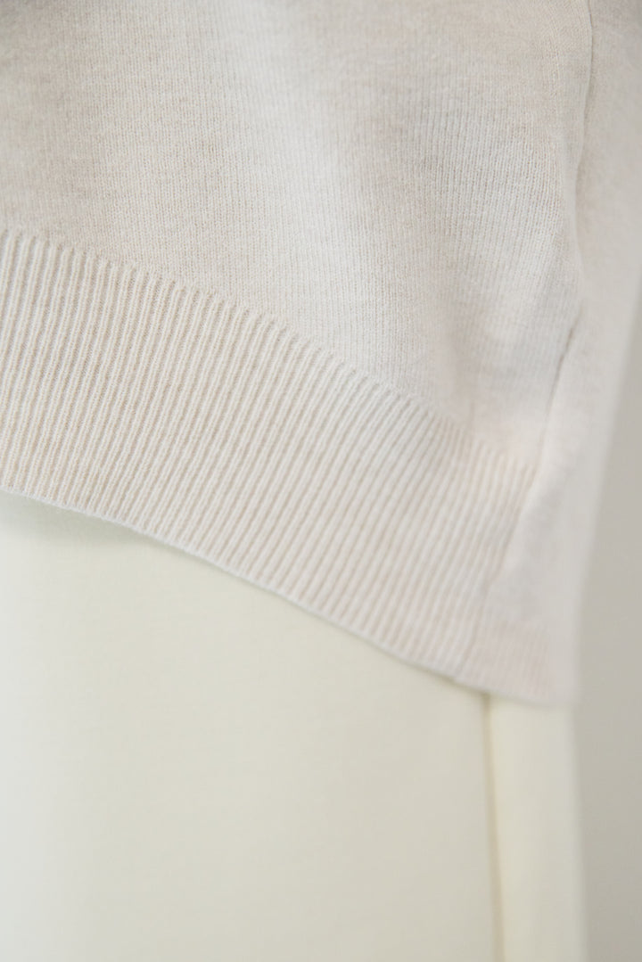 【防静電気】ハイネックやわもちニット