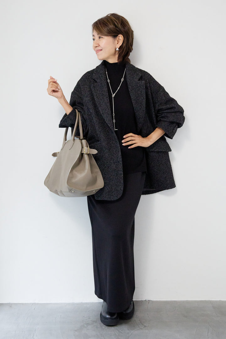 ヘリンボーンジャケットコート