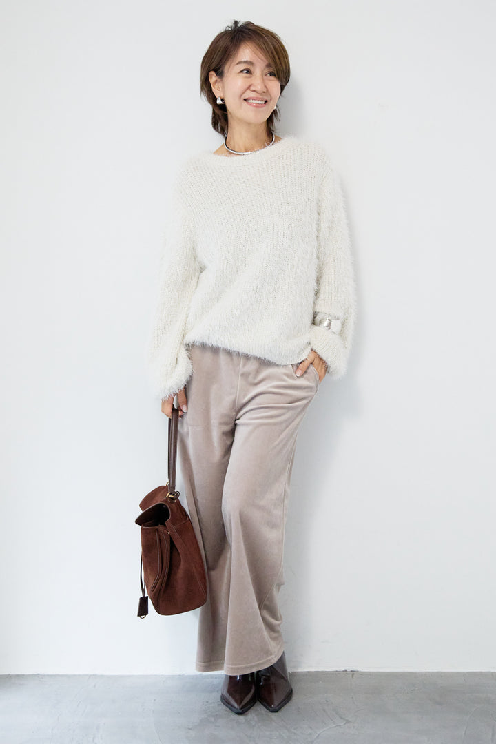 ベロアコールパンツ