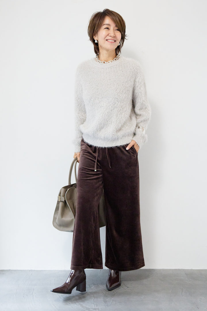 ベロアコールパンツ
