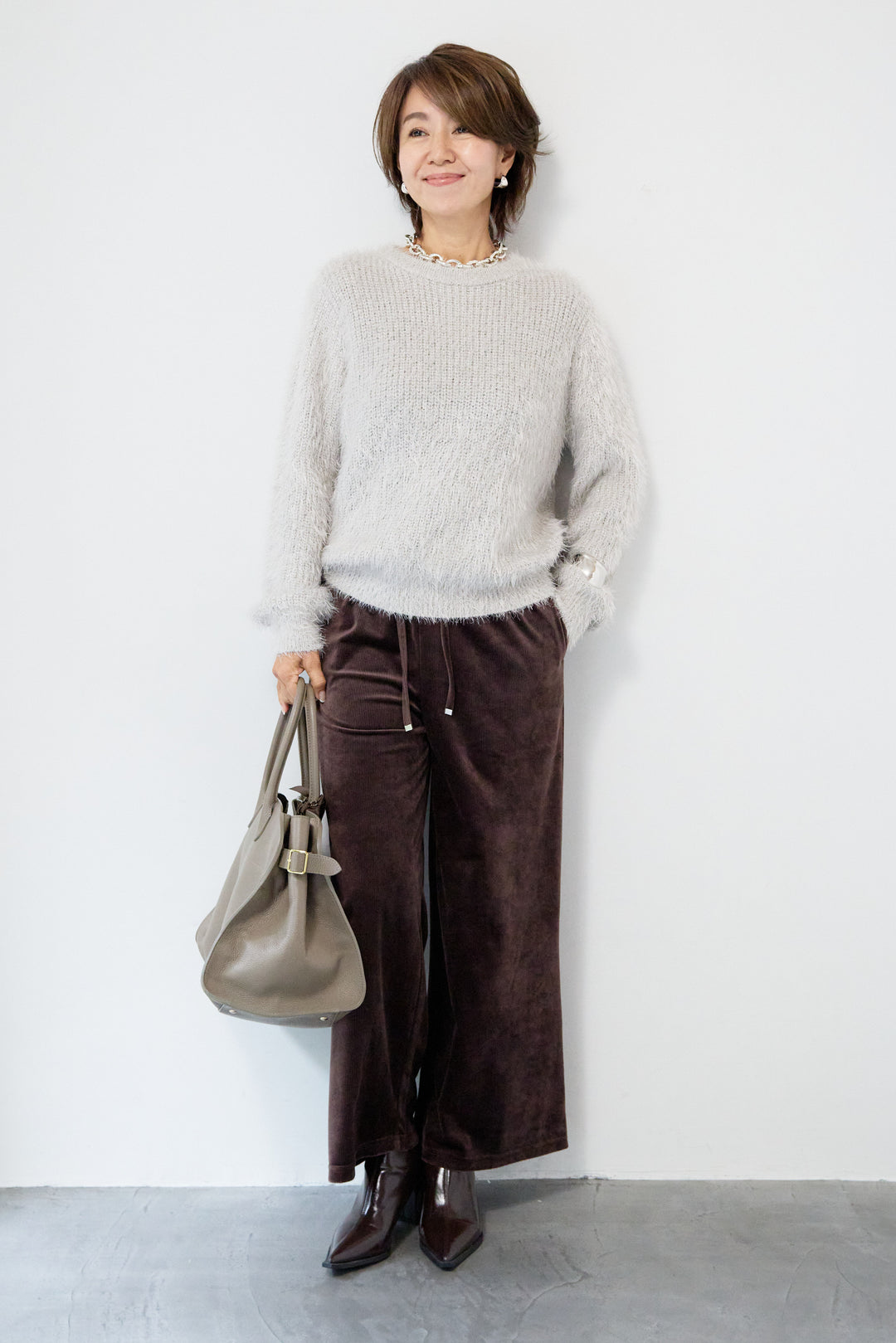 ベロアコールパンツ