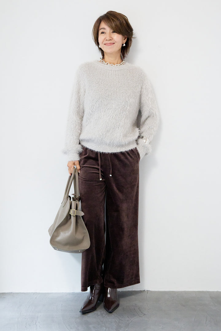 ベロアコールパンツ
