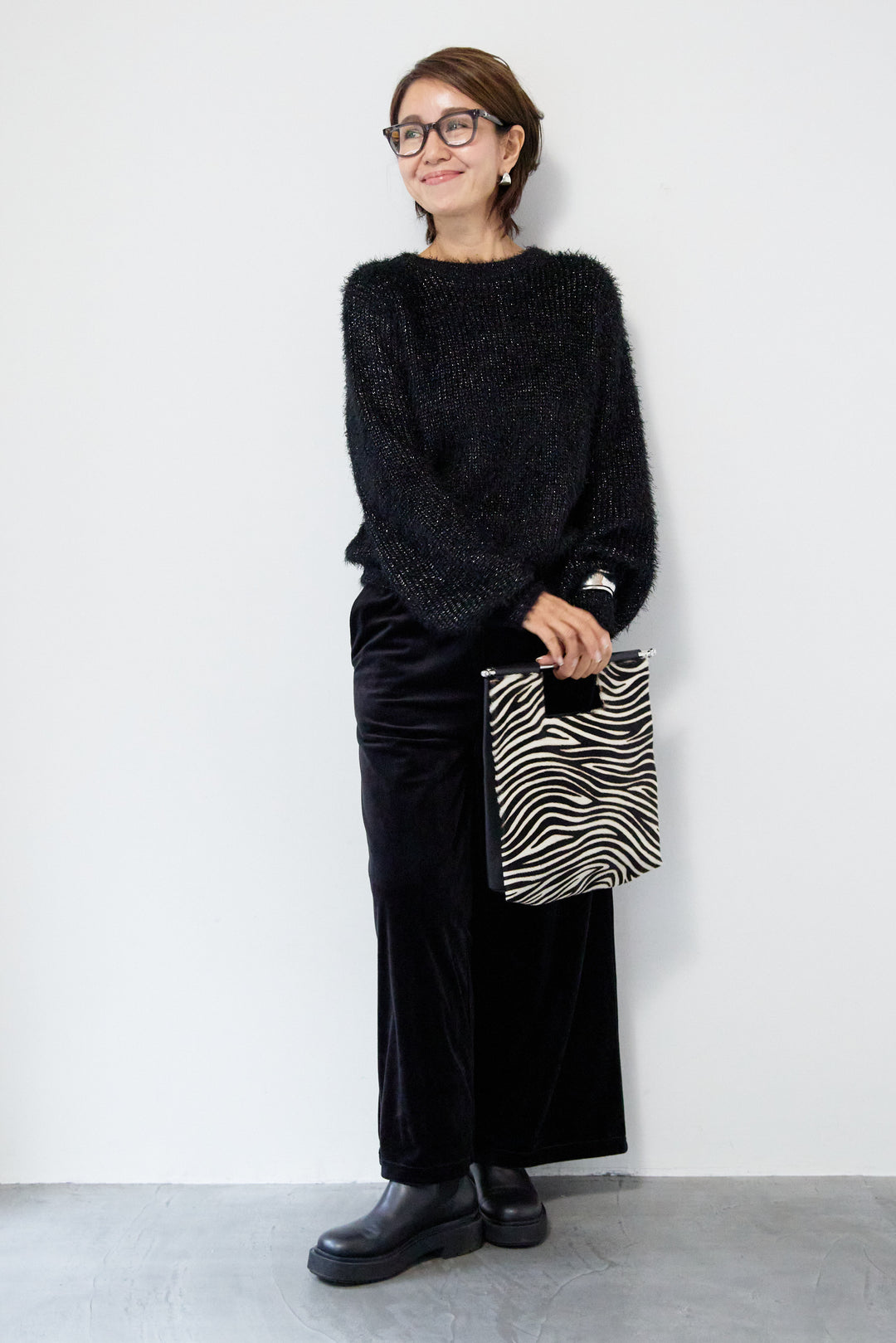 ベロアコールパンツ