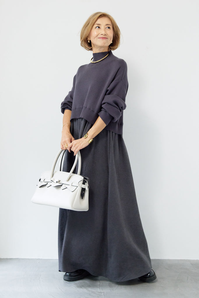 Rirandture ハイネックチェックワンピース Rirandture ハイネックチェックワンピース - メルカリ