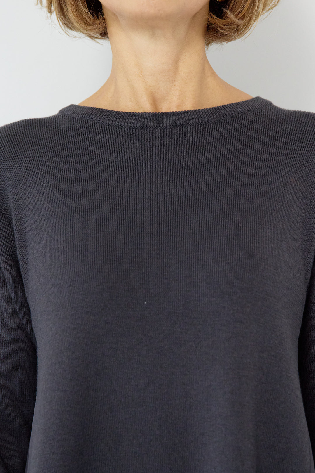 シャギースリーブ布帛切替ワンピース